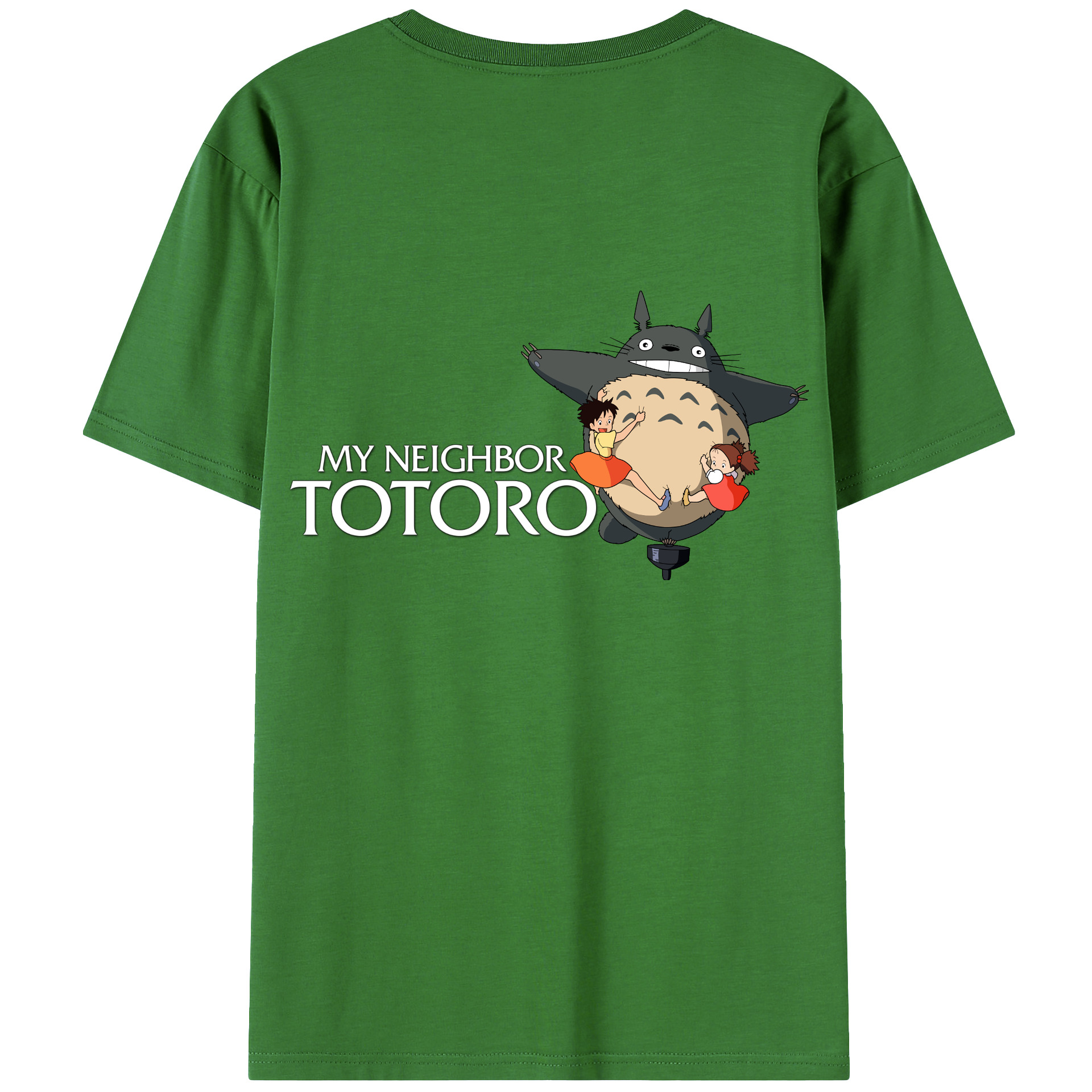 （画像用） となりのトトロ 草壁メイ 草壁サツキ My Neighbor Totoro Satsuki Kusakabe Mei Kusakabe レディース半袖Tシャツ(バックプリント)